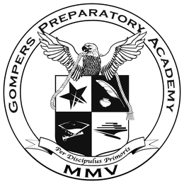 GOMPERS PREPARATORY ACADEMY PER DISCIPULUS PRIMORIS MMV trademark