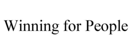 WINNING FOR PEOPLE trademark