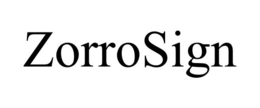 ZORROSIGN trademark