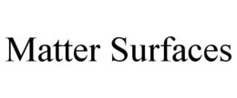 MATTER SURFACES trademark