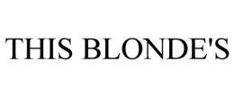 THIS BLONDE'S trademark