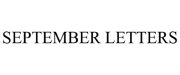 SEPTEMBER LETTERS trademark