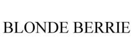BLONDE BERRIE trademark