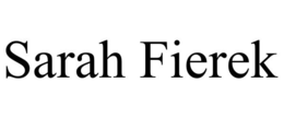 SARAH FIEREK trademark