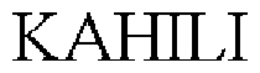 KAHILI trademark