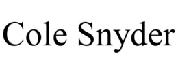 COLE SNYDER trademark