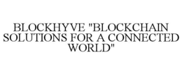 BLOCKHYVE "BLOCKCHAIN SOLUTIONS FOR A CONNECTED WORLD" trademark