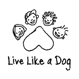 LIVE LIKE A DOG trademark