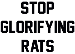 STOP GLORIFYING RATS trademark