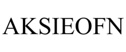 AKSIEOFN trademark