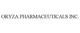 ORYZA PHARMACEUTICALS INC. trademark