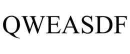 QWEASDF trademark