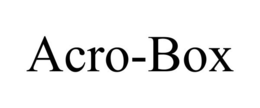 ACRO-BOX trademark