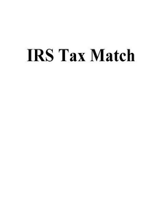 IRS TAX MATCH trademark