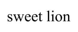 SWEET LION trademark