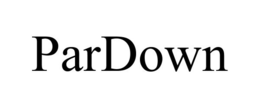 PARDOWN trademark