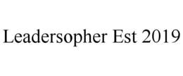 LEADERSOPHER EST 2019 trademark