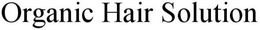 ORGANIC HAIR SOLUTION trademark