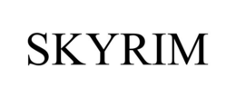 SKYRIM trademark