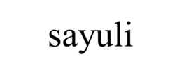 SAYULI trademark