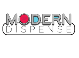 MODERN DISPENSE PRESS HERE trademark