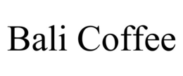 BALI COFFEE trademark