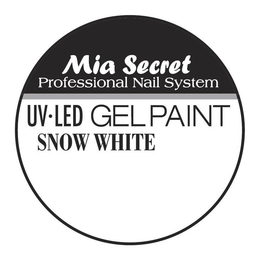 MIA SECRET PROFESSIONAL NAIL SYSTEM UV·LED GEL PAINT SNOW WHITE trademark