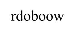 RDOBOOW trademark