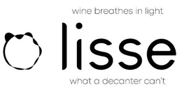WINE BREATHES IN LIGHT LISSE WHAT A DECANTER CAN'T trademark