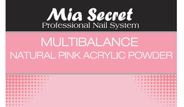 MIA SECRET PROFESSIONAL NAIL SYSTEM MULTIBALANCE NATURAL PINK ACRYLIC POWDER trademark