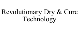 REVOLUTIONARY DRY & CURE TECHNOLOGY trademark