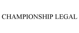 CHAMPIONSHIP LEGAL trademark