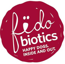 FIDO BIOTICS HAPPY DOGS. INSIDE AND OUT. trademark