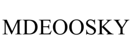 MDEOOSKY trademark