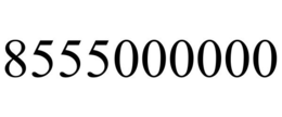 8555000000 trademark