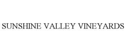 SUNSHINE VALLEY VINEYARDS trademark