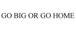 GO BIG OR GO HOME trademark