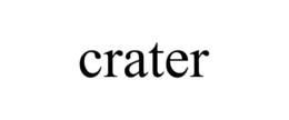 CRATER trademark