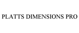 PLATTS DIMENSIONS PRO trademark
