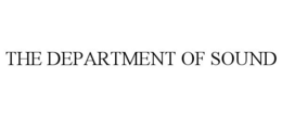 THE DEPARTMENT OF SOUND trademark