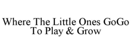 WHERE THE LITTLE ONES GOGO TO PLAY & GROW trademark