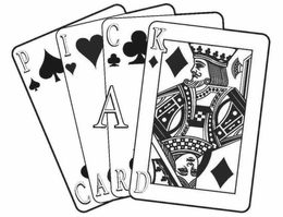 PICK A CARD trademark