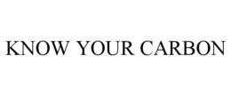 KNOW YOUR CARBON trademark
