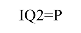 IQ2=P trademark