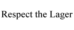RESPECT THE LAGER trademark