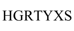 HGRTYXS trademark