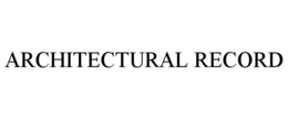 ARCHITECTURAL RECORD trademark