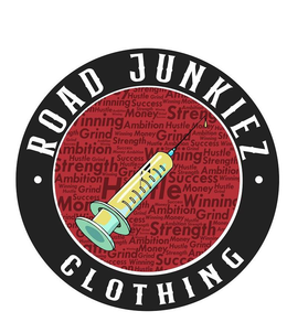 ROAD JUNKIEZ CLOTHING STRENGTH HUSTLE GRIND SUCCESS WINNING MONEY AMBITION trademark