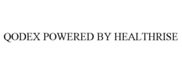 QODEX POWERED BY HEALTHRISE trademark
