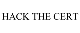 HACK THE CERT trademark